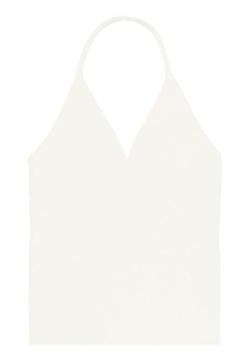 KHAITE Thaiane halterneck top - Neutrals