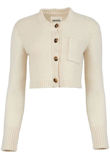 KHAITE The Lavan cashmere cardigan - Neutrals