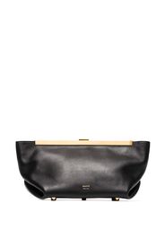 black Aimee envelope leather clutch bag