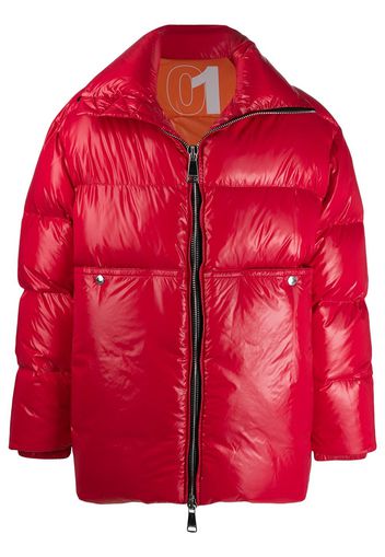 Khrisjoy loose-fit padded coat - Red