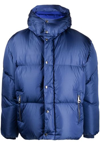 Khrisjoy padded press-stud fastenign jacket - Blue