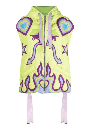 Khrisjoy graphic-print gilet - Green