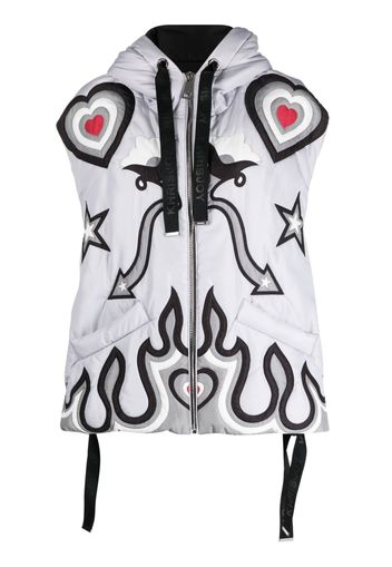 Khrisjoy Puff Vest Windbreaker Texas Printed gilet - Grey