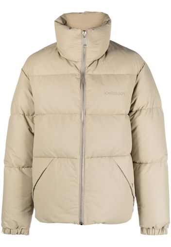 Khrisjoy stitch-detail puffer jacket - Neutrals