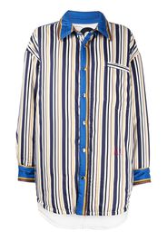 Khrisjoy striped panelled coat - Multicolour