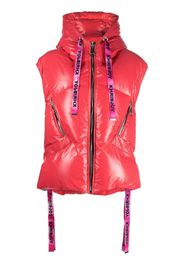 Khrisjoy Puff Iconic hooded quilted gilet - Red