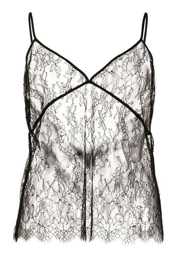 Kiki de Montparnasse silk charmeuse camisole - Black