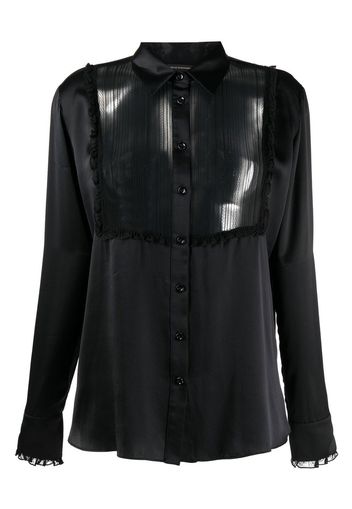 Kiki de Montparnasse snakeskin-effect shirt - Black