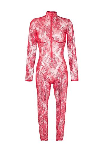 Kiki de Montparnasse Jolie lace catsuit - Red