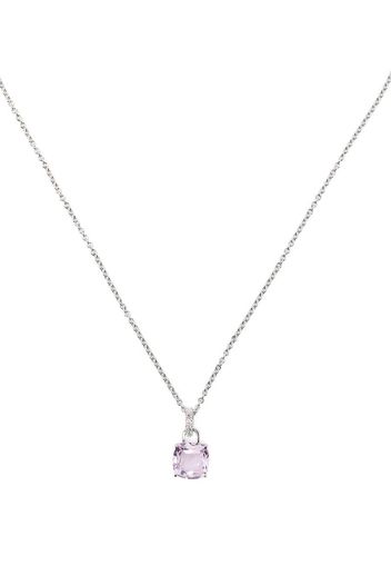 18kt white gold amethyst pendant necklace