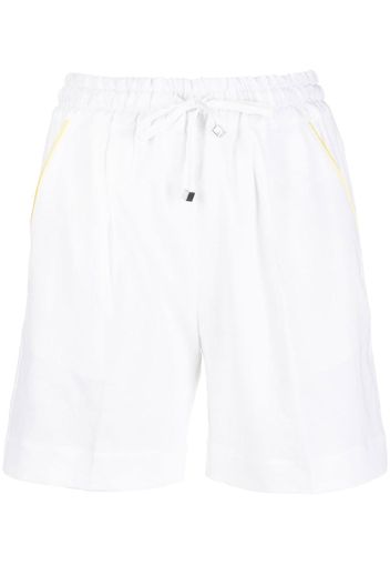Kiton piped-trim track shorts - White