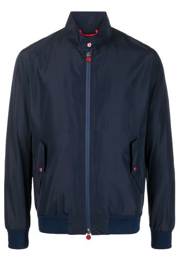 Kiton zip-fastening bomber jacket - Blue