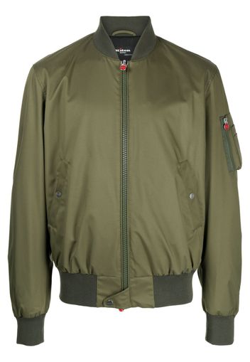 Kiton sleeve pocket bomber jacket - Green