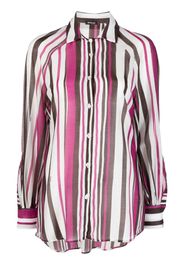 Kiton striped silk shirt - Pink