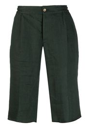 Kiton linen Bermuda shorts - Green