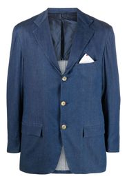 Kiton single-breasted blazer - Blue