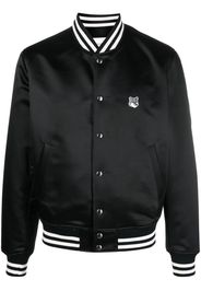 Maison Kitsuné satin-finish bomber - Black