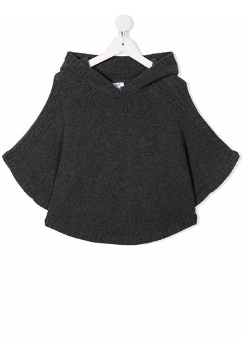 Knot hooded cashmere jumper - Grey