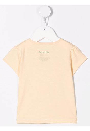 Knot whale graphic-print T-shirt - Yellow