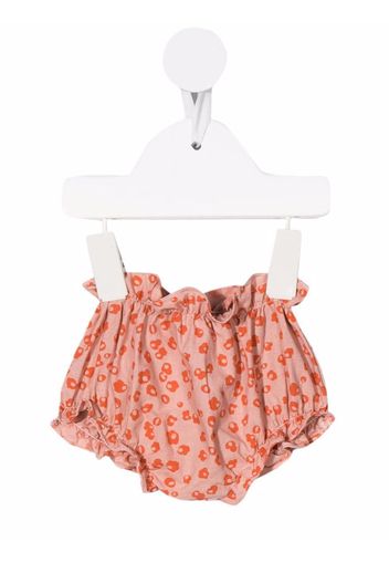 Knot Summer Flowers frill-trimmed shorts - Pink