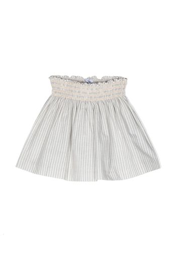 Knot Marcy striped skirt - White