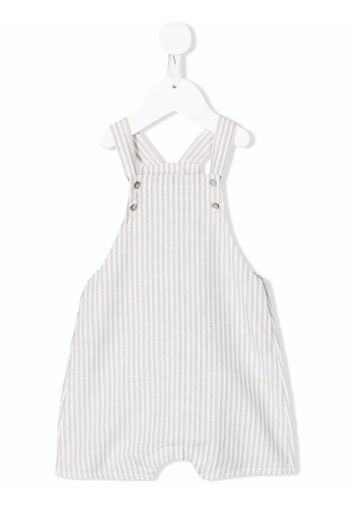 Knot Peter Quiet stripe-print dungarees - Grey