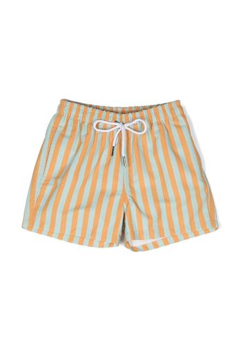 Knot Parker striped swim shorts - Green