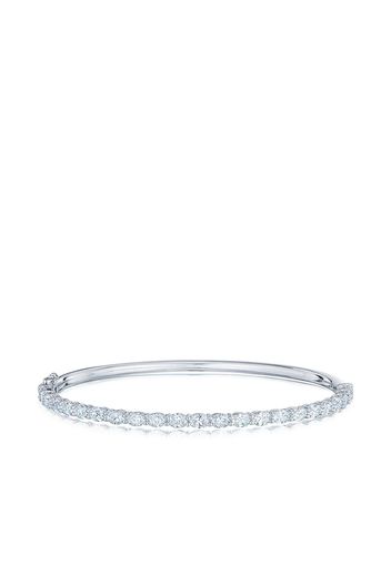 KWIAT 18kt white gold oval diamond bangle - Silver