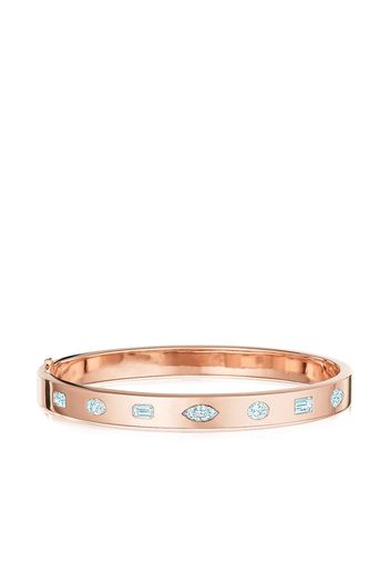 KWIAT 18kt rose gold fancy shape diamond stackable bangle - Pink