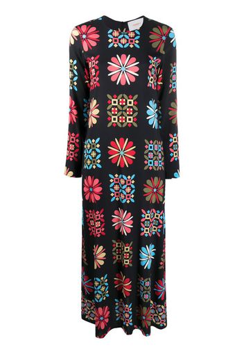 printed midi dress