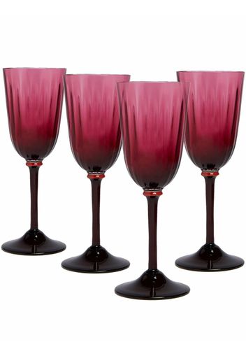 La Doublej set of 4 wine glasses - Purple