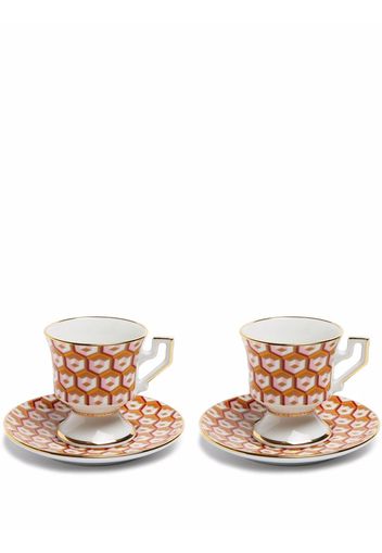 La DoubleJ espresso cup saucers (set of two) - Neutrals