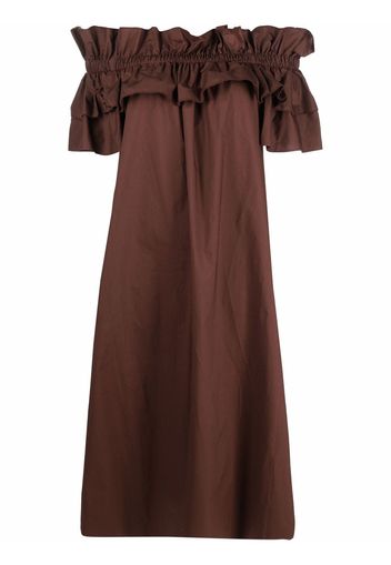 La DoubleJ cotton Breakfast Dress - Brown