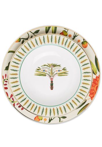 La DoubleJ Eden set of two soup and dinner plate set - Neutrals