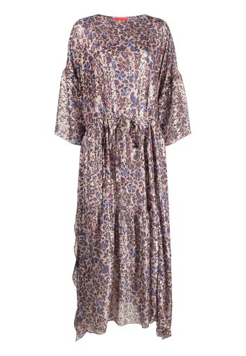 La DoubleJ Cascata floral jacquard kaftan dress - Neutrals