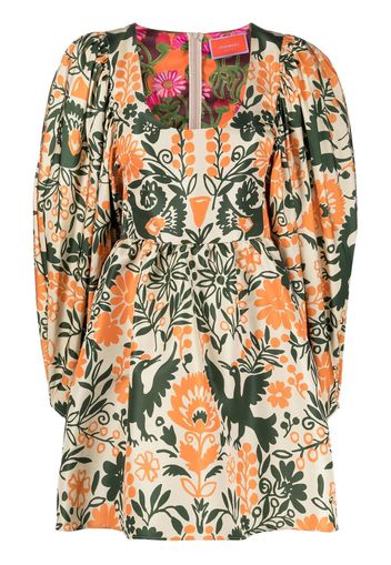 La DoubleJ Dolly botanical-print dress - Green