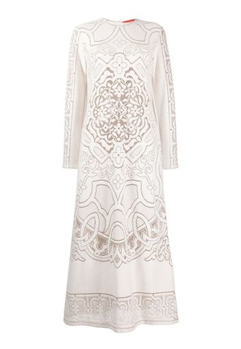 La DoubleJ Lacey maxi dress - White