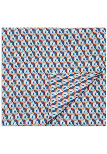 La DoubleJ abstract-print linen tablecloth - Blue