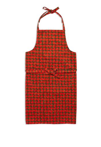 La DoubleJ cherries print apron - Black