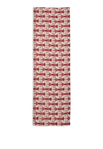 La DoubleJ Wings-print runner (50x160cm) - Red