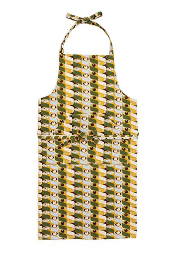 La DoubleJ Third Eye print apron - Green