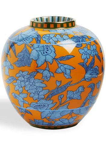 La DoubleJ Lilium Zafferano-print tea jar - Orange