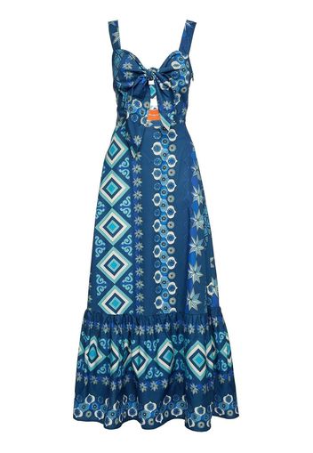 La DoubleJ Peek-A-Boo graphic-print dress - Blue