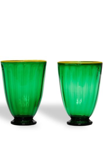 La DoubleJ Rainbow glasses (set of 2) - Green