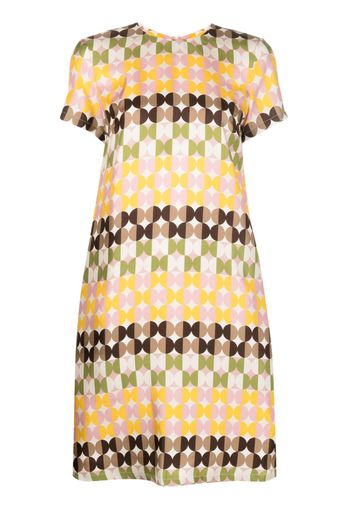 La DoubleJ Mini Swing graphic-print shift dress - Pink