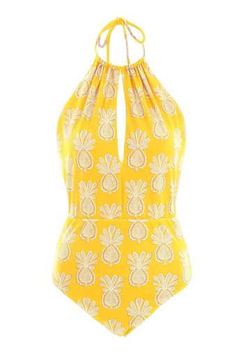 La DoubleJ Esther pineapple-print swimsuit - Yellow