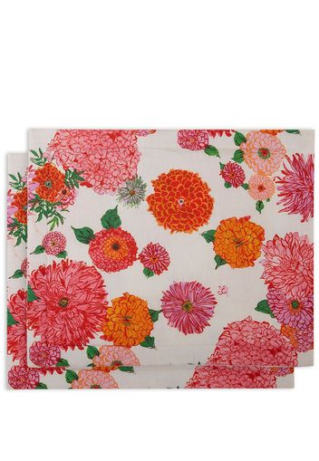 La DoubleJ x Passalacqua Bright Blooms tablemat (set of two) - White