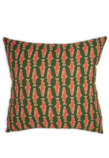 La DoubleJ x Passalacqua Como Fish cotton cushion - Green