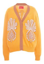 La DoubleJ Pineapple-print cardigan - Orange