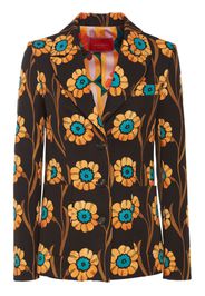La DoubleJ 24/7 floral-print blazer - Black